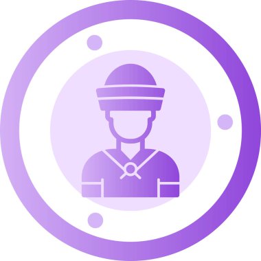 Avatar Adam. Web simgesi basit tasarım