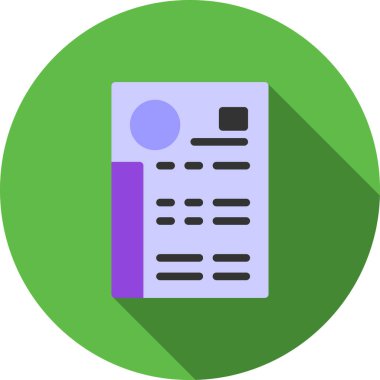 Belge. Web simgesi basit tasarım