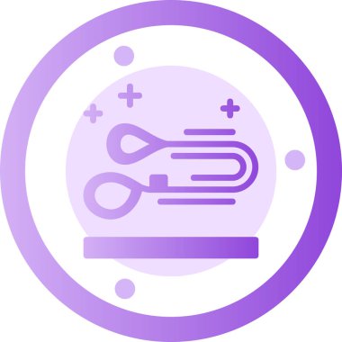 Tek bir izole edilmiş simgenin vektör illüstrasyonu