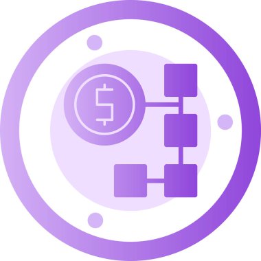 Dolar vektör simgesi modern basit vektör çizimi