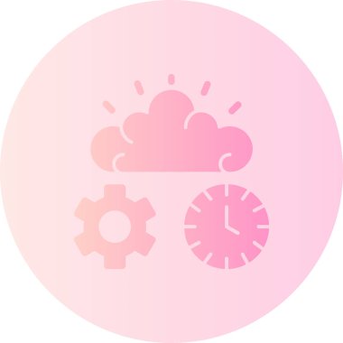 Bulut simgesi. Web için basit bulut vektör simgeleri çizimi