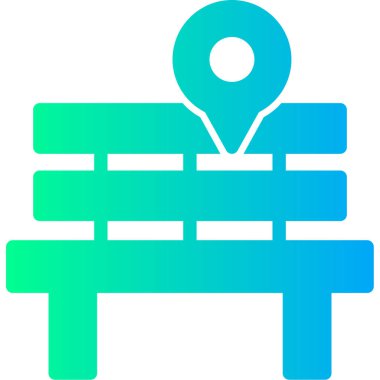 konum haritası pin simgesi ana hat biçiminde