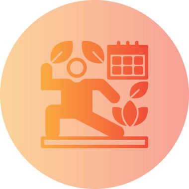 Bir ağaç simgesinin vektör illüstrasyonu