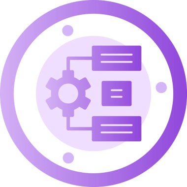 veri ayarı simge vektör çizimi