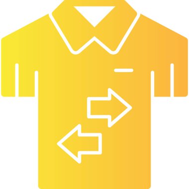 giysi gömleği simgesi - taslak biçimi