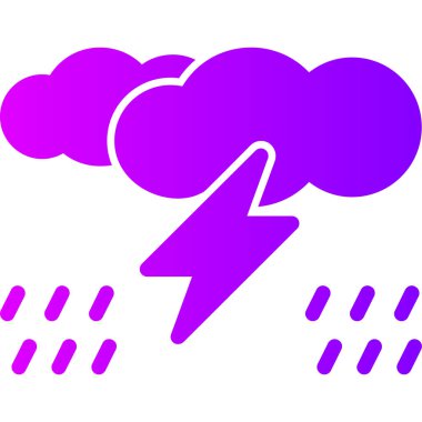 vektör yıldırım simgesi, basit illüstrasyon