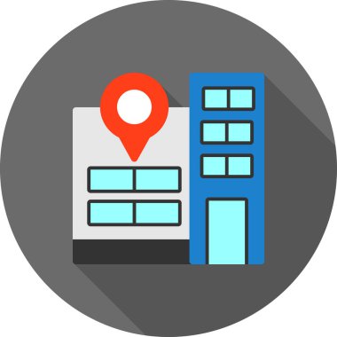 Harita konumu. Basit illüstrasyon