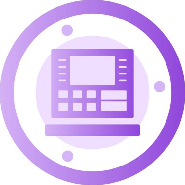 hesap makinesi simgesi vektör illüstrasyonu