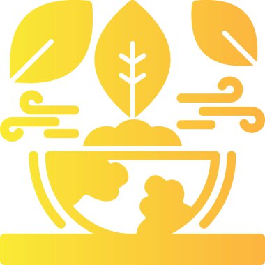 Yaprak. Web simgesi basit illüstrasyon