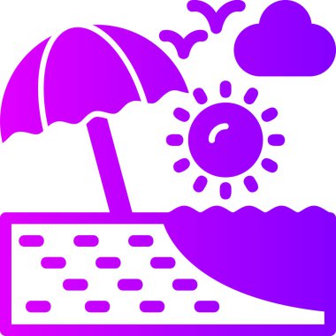 Bulut simgesi vektör illüstrasyonu