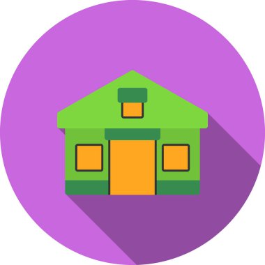 ev simgesini düz bir şekilde inşa etmek