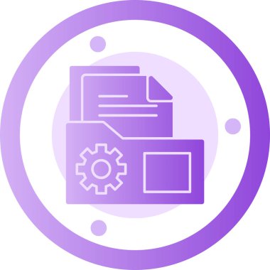 Dosya. Web simgesi basit illüstrasyon