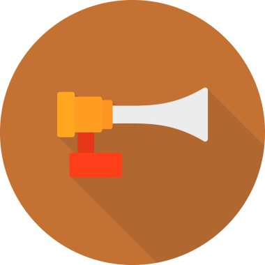 Hoparlör düz simge, vektör illüstrasyonu, ses hoparlörü