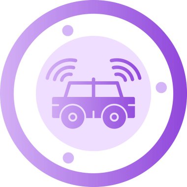 Araba ikonu. vektör illüstrasyonu