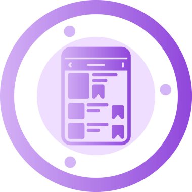 Web simgesi, basit illüstrasyon