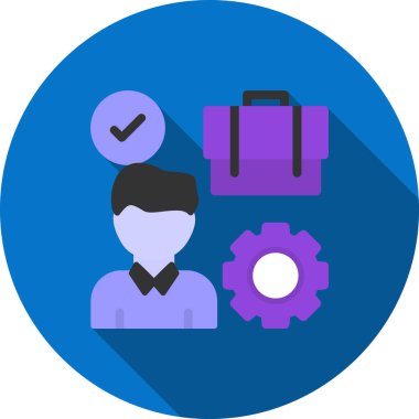 iş insanları simgesi, vektör illüstrasyonu