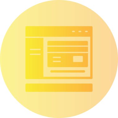 tarayıcı web ayarı simgesi düz biçimli