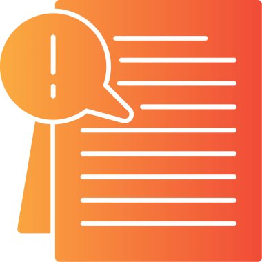 vektör belgesi simgesi, basit tasarım