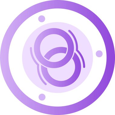 Gezegen. Web simgesi basit illüstrasyon