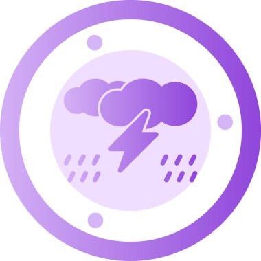 fırtına simgesi vektör illüstrasyonu