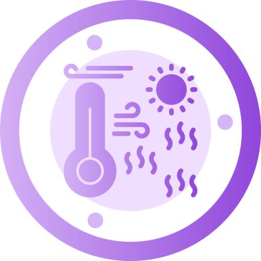 sıcaklık simgesi. özet çizimi