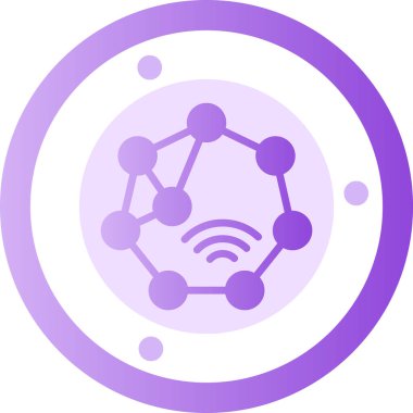 Kablosuz. Web simgesi basit illüstrasyon