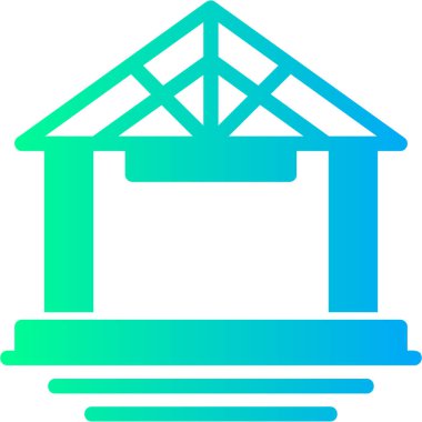 Bina. Web simgesi basit illüstrasyon