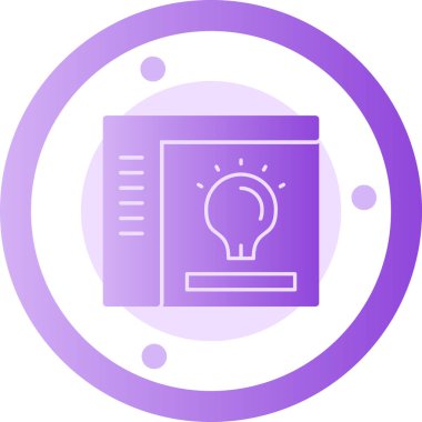 Simgeli ampulün vektör illüstrasyonu