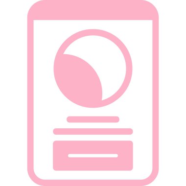 Bir smartphone simge vektör çizim