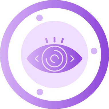 Göz. Web simgesi basit illüstrasyon