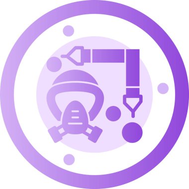 Robot simgesinin vektör illüstrasyonu