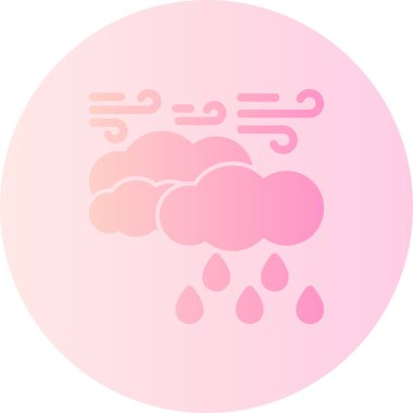 Bulut. Web simgesi basit illüstrasyon