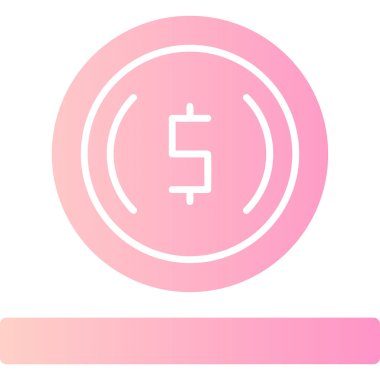 Para için. Web simgesi basit illüstrasyon