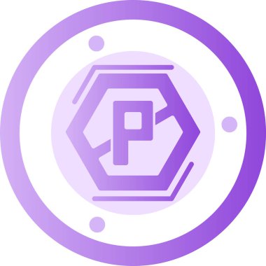 P harfi logo tasarım şablonu. Vektör illüstrasyonu