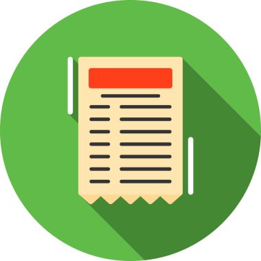 Belge. Web simgesi basit illüstrasyon