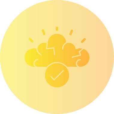 Bulut. Web simgesi basit illüstrasyon