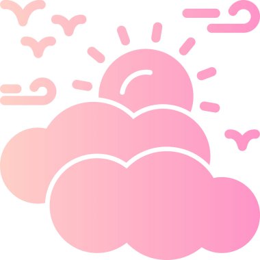 Bulut. Web simgesi basit illüstrasyon