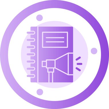 Konuşmacı simgesi. Basit resimleme