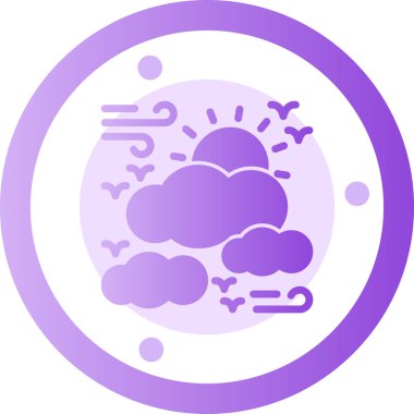 Bulut simgesi vektör illüstrasyonu