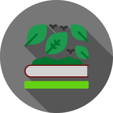 Vektör kitabı simgesi, vektör illüstrasyonu