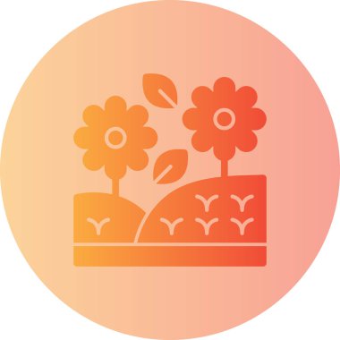 Bir ağaç simgesinin vektör illüstrasyonu