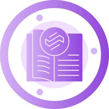 Kitap. Web simgesi basit illüstrasyon