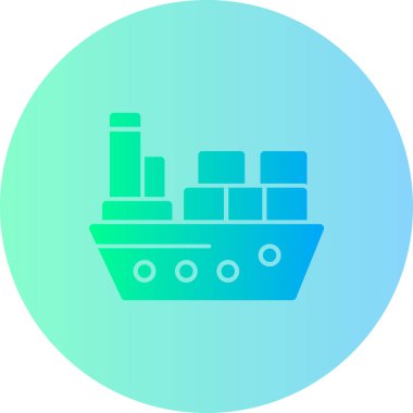 Gemi simgesinin vektör illüstrasyonu