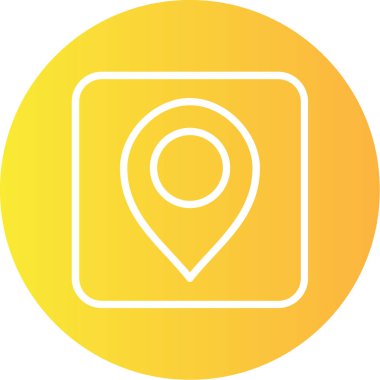 konum simgesi vektör illüstrasyonu