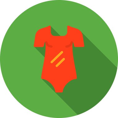 giysi moda ikonu düz stil