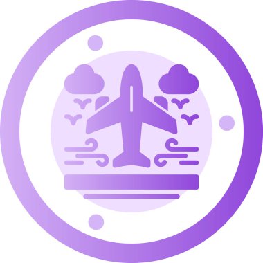 Uçak. Web simgesi basit illüstrasyon