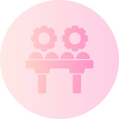 Bir dişli simgesini vektör çizim