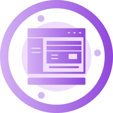 Tarayıcı simgesini, basit vektör çizim