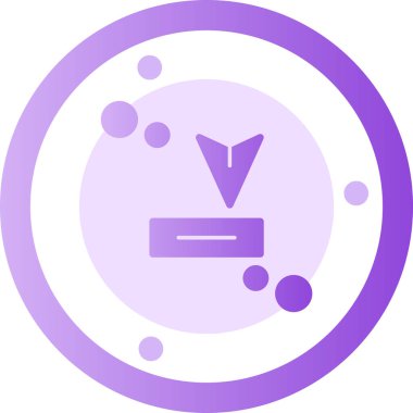 Bir pusula simgesinin vektör illüstrasyonu