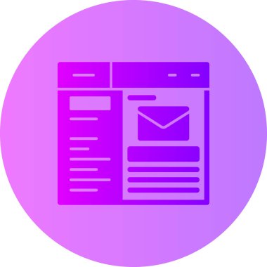 Posta simgesinin vektör illüstrasyonu